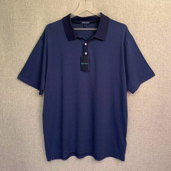 Peter Millar Other - PETER MILLAR Crown Crafted Barnes Short Sleeve Cotton Blend Polo Shirt XXL NWT